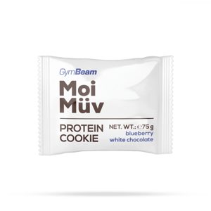 MoiMüv Protein Cookie 12 x 75 g borůvka bílá čokoláda - GymBeam