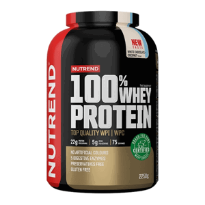 Protein 100% Whey 2250 g banán jahoda - Nutrend