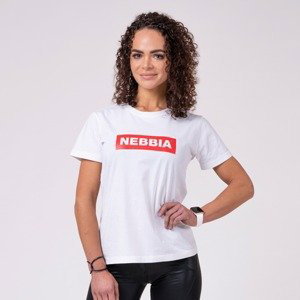 Dámské tričko Basic White S - NEBBIA