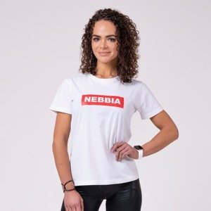 Dámské tričko Basic White M - NEBBIA
