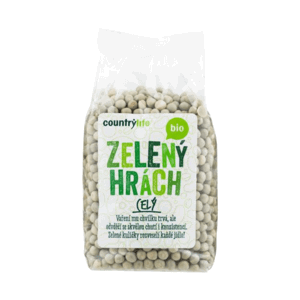 BIO Hrách zelený celý 500 g - Country Life