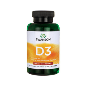 Vitamín D3 1000 IU 250 kaps. - Swanson