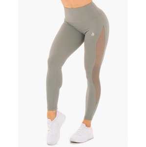 Dámské legíny Hype Mesh High Waisted Olive XS - Ryderwear