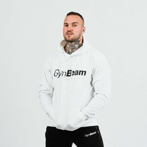 Mikina PRO Hoodie White L - GymBeam