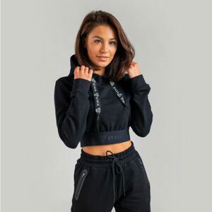 Dámská mikina Essential Cropped Hoodie Black S - STRIX