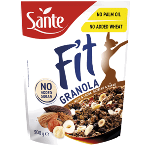Fit Granola 300 g ořechy a kakao - Sante