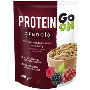Proteinová granola 300 g červený rybíz, ostružiny, maliny - Go On