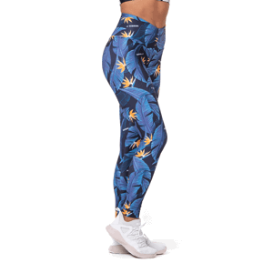 Dámské legíny High Waist Ocean Power blue S - NEBBIA