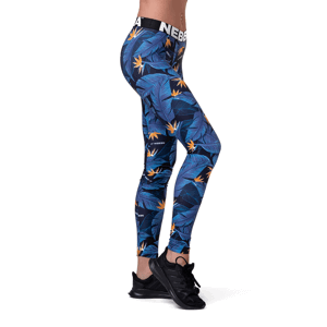 Dámské legíny Mid Waist Ocean Power blue XS - NEBBIA