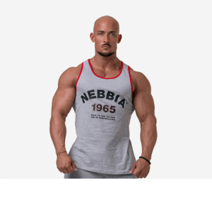 Pánské tílko Old school muscle Grey XL - NEBBIA