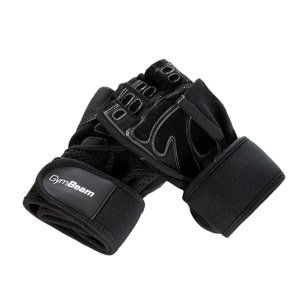 Fitness rukavice Wrap black L - GymBeam