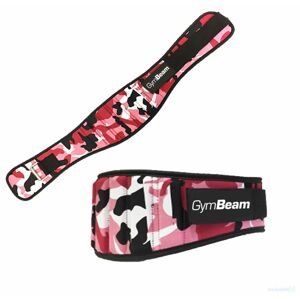Dámský fitness opasek Pink Camo L - GymBeam