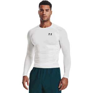 Kompresní tričko HG Armour Comp LS White L - Under Armour