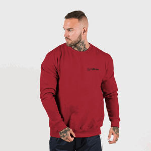 Mikina Basic Jumper Burgundy XXL - GymBeam