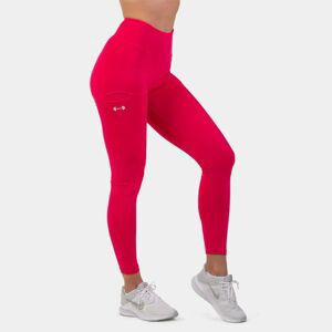 Dámské legíny Active High Waist Smart Pocket Pink L - NEBBIA