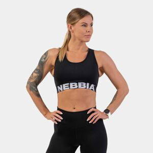 Sportovní podprsenka Medium Impact Cross Back Black XS - NEBBIA