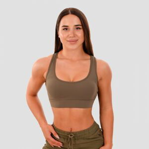 Sportovní podprsenka Mesh Panel olive XS - GymBeam