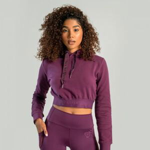 Dámská mikina Essential Cropped Hoodie Plum XS - STRIX