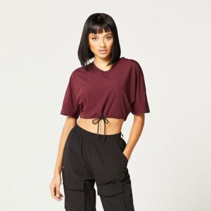 Dámské tričko Code Crop V Neck Red XL - SQUATWOLF