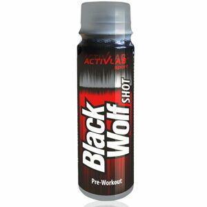 Předtréninkový stimulant Black Wolf Shot 80 ml bez příchuti - ActivLab