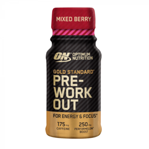 Gold Standard Pre-Workout Shot 12 x 60 ml mix bobulovitého ovoce - Optimum Nutrition