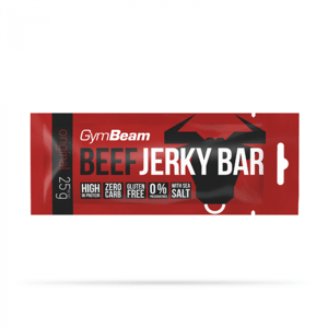 Beef Jerky Bar 25 x 25 g kořeněné - GymBeam