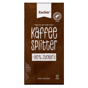 Veganská čokoláda s kousky kávy 10 x 80 g - Xucker