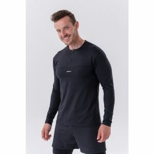 Pánské tričko Long-Sleeve Layer Up Black XL - NEBBIA