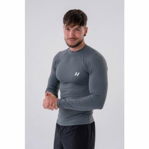 Pánské tričko Long-Sleeve Active Grey XL - NEBBIA