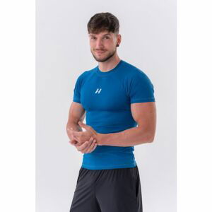 Pánské tričko Slim-fit Blue XXL - NEBBIA