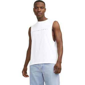 Jack&Jones Pánské tílko JJESTAR Oversize Fit 12249131 White XXL