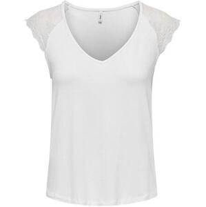 ONLY Dámské triko ONLPETRA Slim Fit 15315803 White M