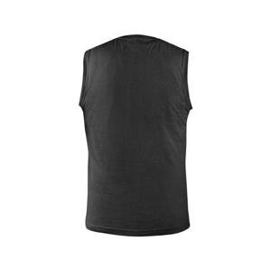 Tričko CXS RICHARD, bez rukávů (tílko), černé, vel. S