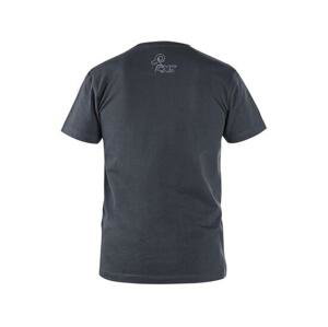 Tričko CXS WILDER, krátký rukáv, potisk CXS logo, tmavě šedá, vel. S
