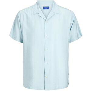 Jack&Jones Pánská košile JORJEFF Relaxed Fit 12256322 Crystal Blue L