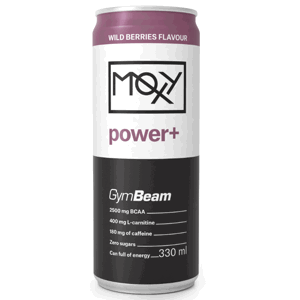 EXP 26.4.2024 Moxy Power+ Energy Drink 330 ml - GymBeam Množství: 330ml, Příchuť: Mango - marakuja