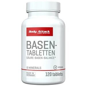 Body Attack Basen Tabletten 120 tablet Varianta: minerální komplex pro normální acidobazický metabolismus