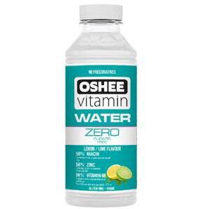 OSHEE Vitamin Water Zero 555 ml, vitamínová voda bez kalorií s vitaminy B a zinkem Varianta: Lemon - Lime