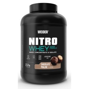 Weider Nitro Whey 2,2 kg, syrovátkový koncentrát a izolát Varianta: Čokoláda pralinka