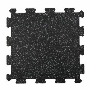 Stronggear Fitness puzzle podlaha 50 x 50 cm, 20, 15, 16 a 10 mm Barva: Černá s příměsí bílé, Velikost: 500 x 500 x 20 mm