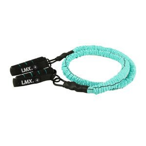 Lifemaxx Posilovací gumy s madlem LMX1171 Barva: Modrá - vyšší zátěž