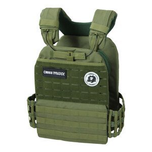 Lifemaxx Zátěžová vesta Crossmaxx Tactical vest - zelená Hmotnost: 2 x 4 kg