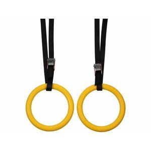 Merco Strength gymnastické kruhy, plastové Barva: Žlutá