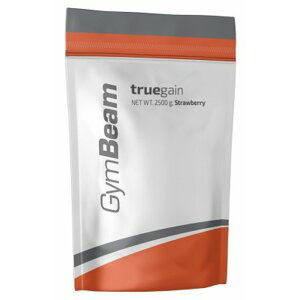 Gainer True Gain - GymBeam Množství: 2500 g, Příchuť: Jahoda