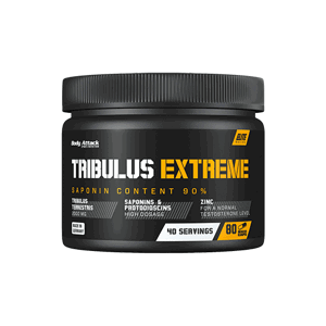 Body Attack Tribulus Extreme 80 kapslí stimulant testosteronu Varianta: 430 mg Protodioscinů ve 2 kapslích