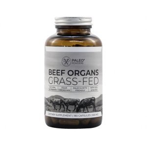 Hovězí orgány (grass-fed organ mix) - Paleo Powders 180 kapslí