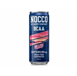 FIT-PRO CZECH Nocco sycený funkční nápoj BCAA 330ml Varianta: Miami jahoda