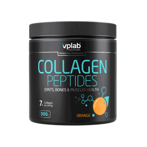 VPLAB nutrition VPLab Collagen Peptides 300 g hydrolyzovaný kolagen v sypké formě s vitaminem C a hořčíkem Varianta: Pomeranč