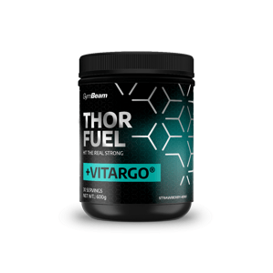 Předtréninkový stimulant Thor Fuel + Vitargo 600 g - GymBeam Příchuť: Jahoda a kiwi