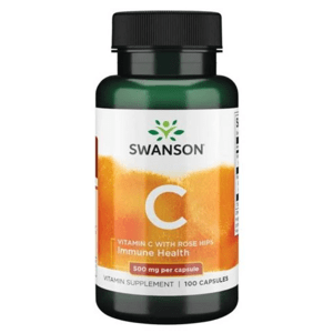 Vitamín C s šípkem 100 kapslí 500mg/50mg - Swanson - EXP 10/2022